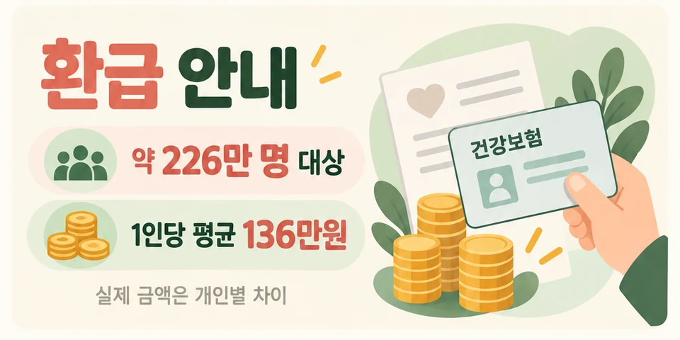 2026 건강보험 환급금 본인부담상한제 대상과 개인별 환급액