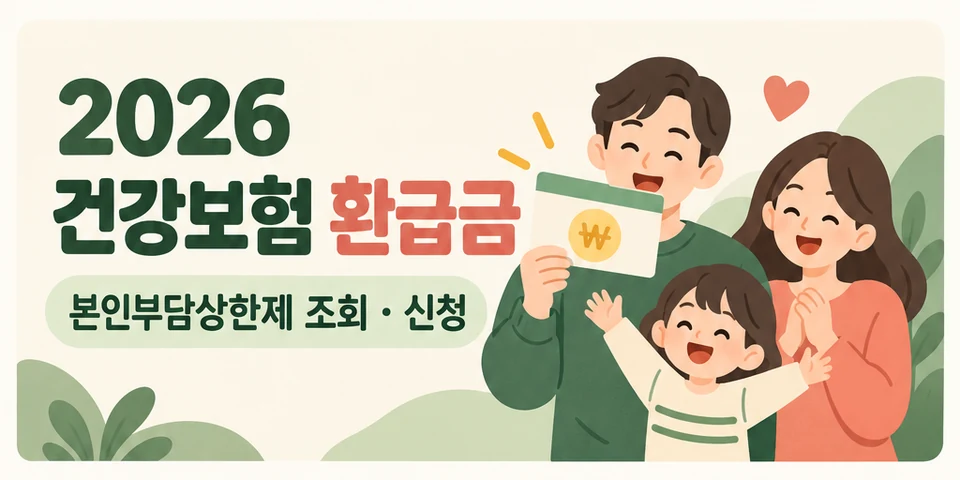 2026 건강보험 환급금 대상과 신청방법