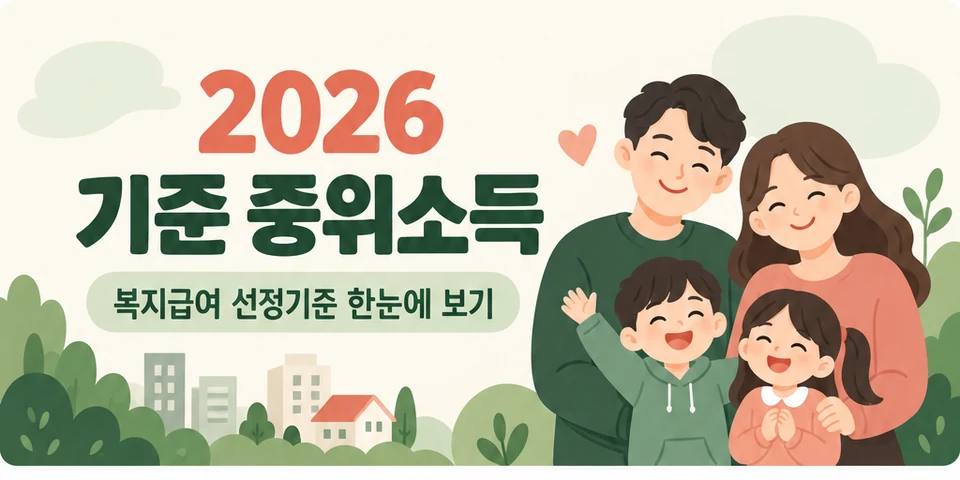 2026 기준 중위소득 대상과 신청방법