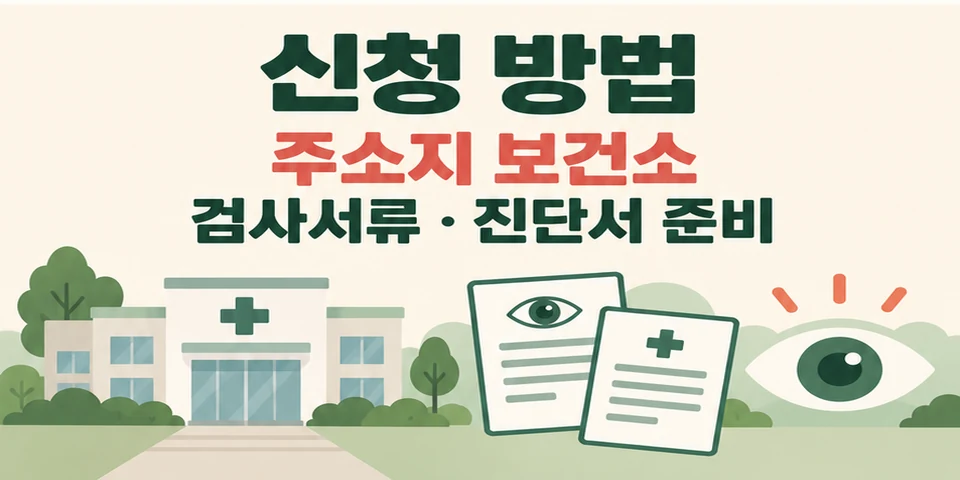 2026 노인 개안수술비 지원 주소지 보건소에서 수술 전 신청