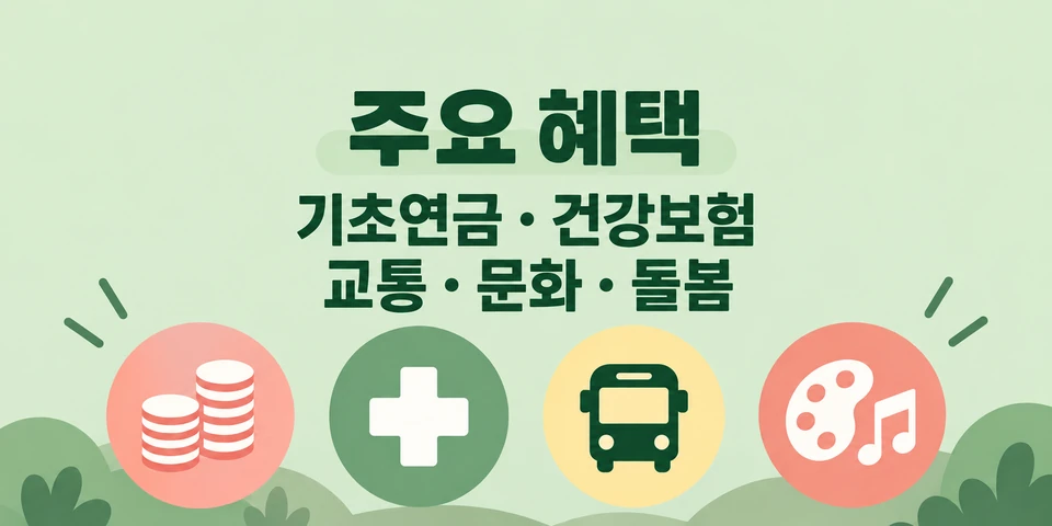 2026 만 65세 이상 혜택 연금·의료·교통·통신·생활지원 제도