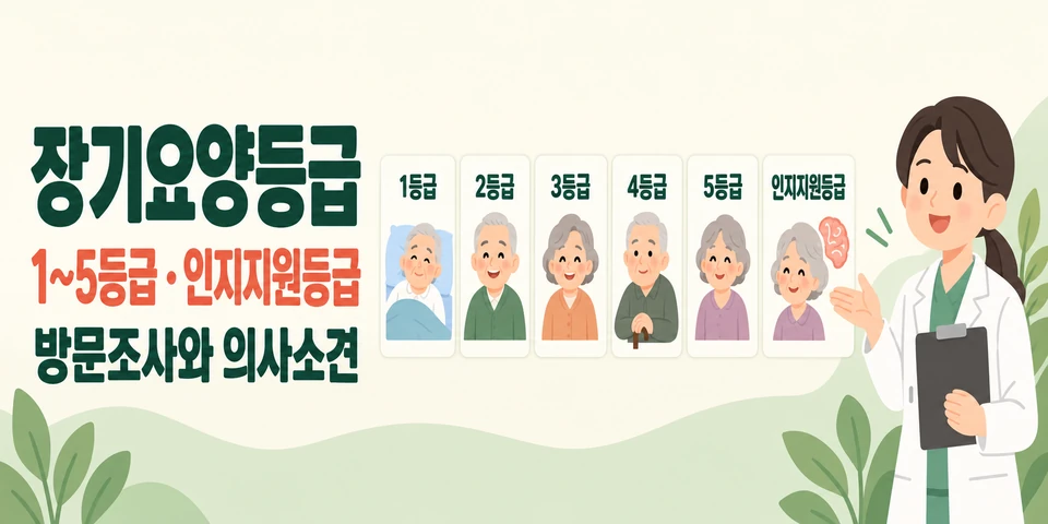2026 노인장기요양보험 1~5등급·인지지원등급과 인정 기준