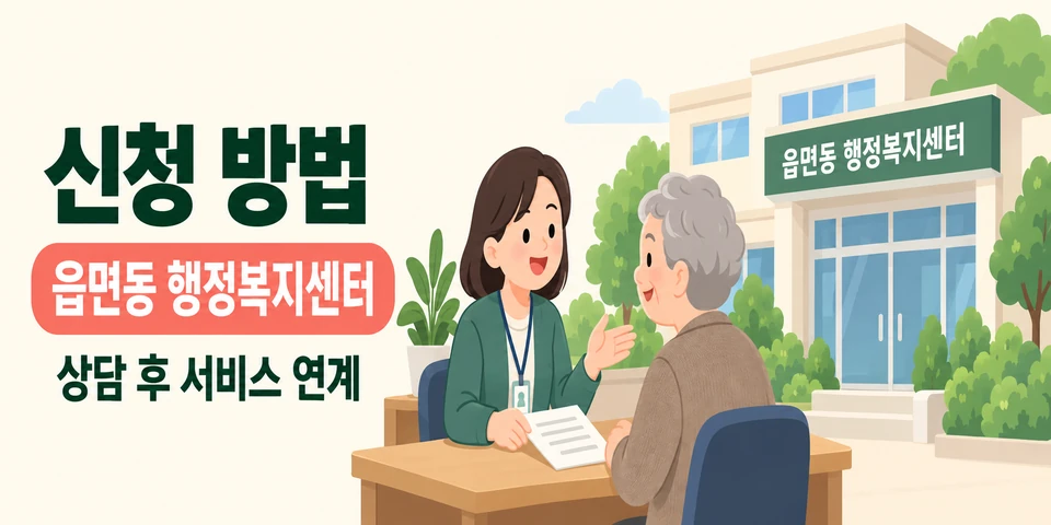 2026 지역사회 통합돌봄 행정복지센터 상담과 지역별 신청절차