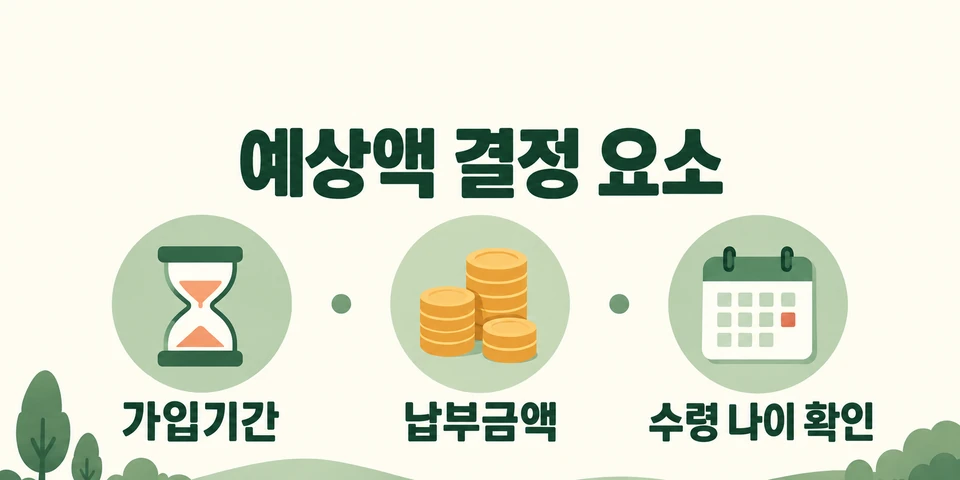 2026 국민연금 예상수령액 조회 가입기간·납부금액·수령나이에 따른 예상액