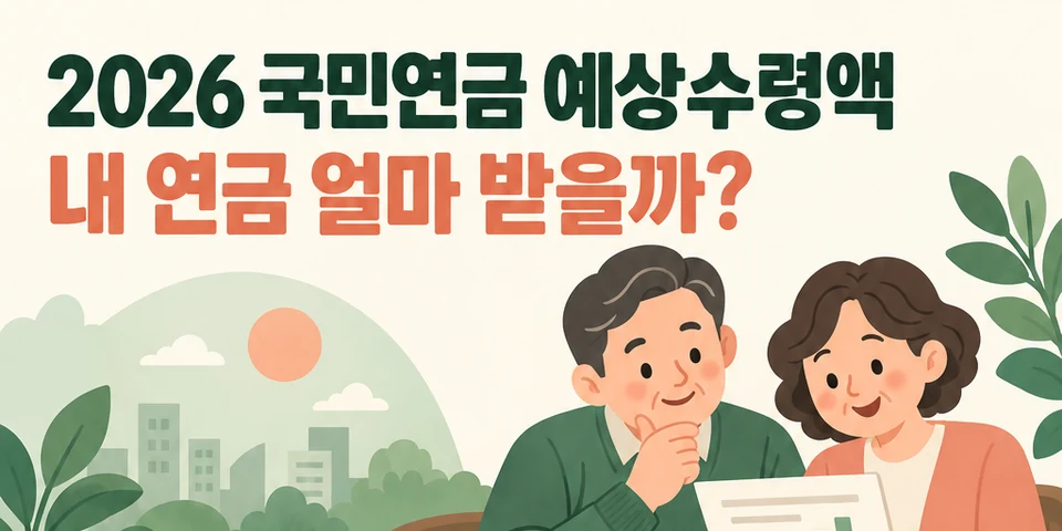 2026 국민연금 예상수령액 대상과 신청방법