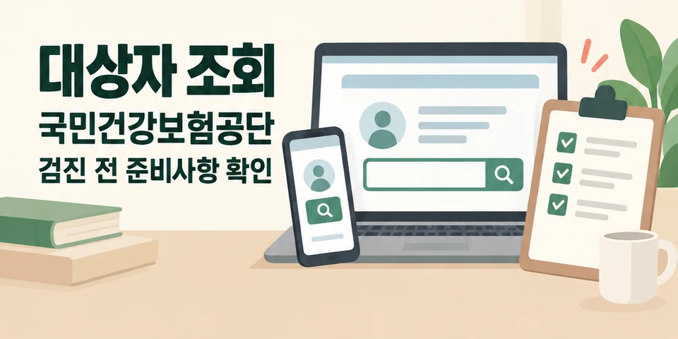 2026 국가건강검진 대상자 조회 국민건강보험공단 조회와 검진기관 예약
