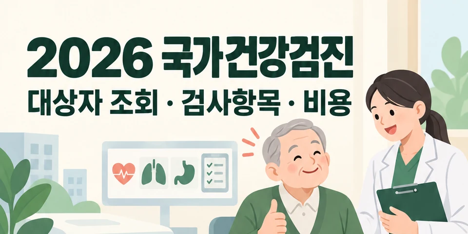 2026 국가건강검진 대상과 신청방법
