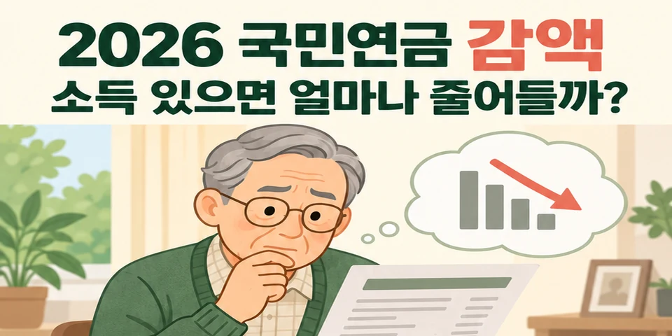 2026 국민연금 감액 대상과 신청방법
