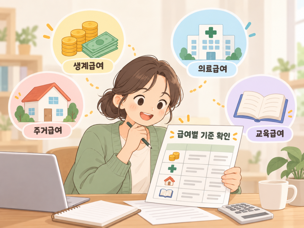 2026 기초생활수급자 생계급여 의료급여 주거급여 교육급여 기준 안내