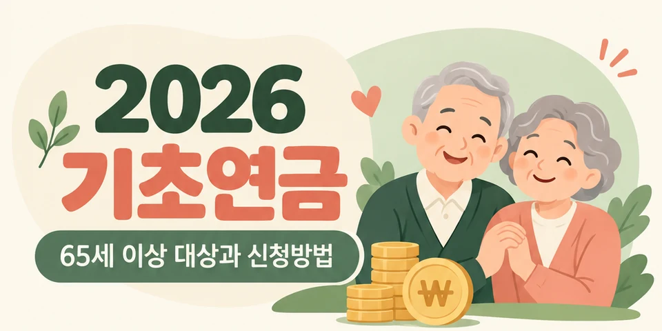 2026 기초연금 대상과 신청방법