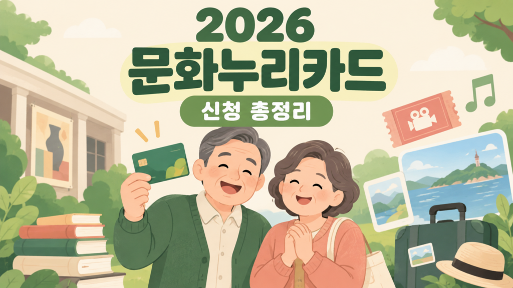 2026 문화누리카드 신청 대상 지원금 발급기간 사용처 안내