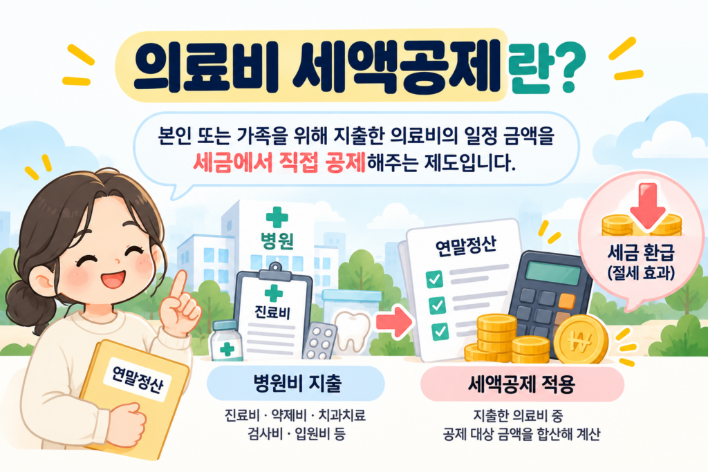 의료비 세액공제 병원비 지출부터 연말정산 세금 공제까지 안내